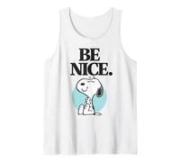 Peanuts Snoopy Be Nice Happy Friendly Beagle Dog Retro Lover Débardeur