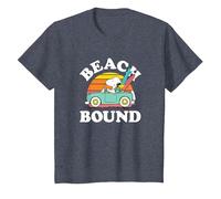 Peanuts - Snoopy Beach Bound T-Shirt, Enfant, Bleu Chiné, 2 Ans