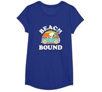 Peanuts - Snoopy Beach Bound T-Shirt, Fille, Bleu Royal, S