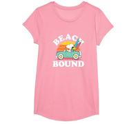 Peanuts - Snoopy Beach Bound T-Shirt, Fille, Rose, XS