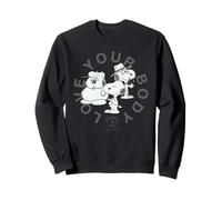 Peanuts Snoopy Body Positive Aging Love Healthy Mind Self Sweatshirt
