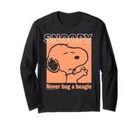 Peanuts Snoopy Bugged Out Beagle Do Not Disturb Lol Classic Manche Longue