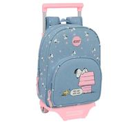 Safta Sac à Dos à Roulettes Snoopy 10l 26x34x11 Cm
