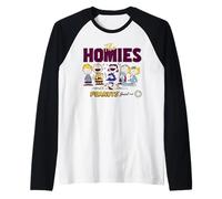 Peanuts Snoopy Charlie Brown Friends Homies Club années 50 rétro Manche Raglan