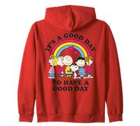 Peanuts Snoopy Charlie Brown Gang Good Day Friends Rétro Fun Sweat à Capuche