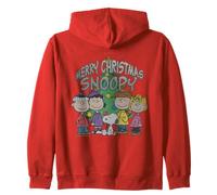 Peanuts Snoopy Charlie Brown Motif Noël années 80 et 90 Sweat à Capuche