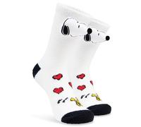 Peanuts Snoopy Chaussettes Chausson Femmes EU 35-41, Chaussettes Douillettes Antidérapantes Chaudes, Cosy Idee Cadeau