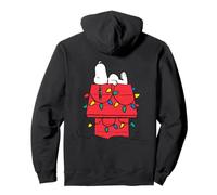 Peanuts Snoopy Christmas Lights Maison pour Chien rétro Festif Sweat à Capuche