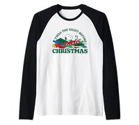 Peanuts Snoopy Christmas Night Before Christmas Beagle Retro Art Manche Raglan