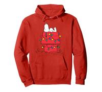 Peanuts Snoopy Christmas Retro Lights Maison pour Chien Sweat à Capuche