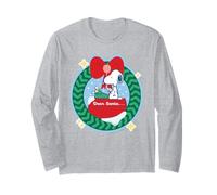 Peanuts Snoopy Christmas Wishlist Père Noël rétro Comic Design Manche Longue