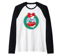 Peanuts Snoopy Christmas Wishlist Père Noël rétro Comic Design Manche Raglan
