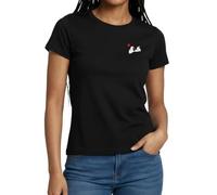 Peanuts Snoopy Cœur Motif Poitrine T Shirt Femme