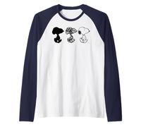 Peanuts Snoopy Dog Walking Fun Pose Motif Classique Manche Raglan
