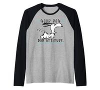 Peanuts Snoopy Good Dog Bad Attitude Crazy Beagle Classic Manche Raglan