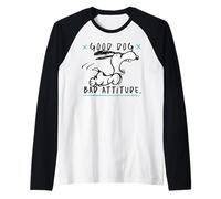 Peanuts Snoopy Good Dog Bad Attitude Crazy Classic Beagle Manche Raglan