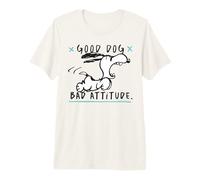 Peanuts Snoopy Good Dog Bad Attitude Crazy Classic Beagle T-Shirt Haut de Gamme