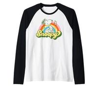 Peanuts Snoopy Groovy Vibe Music Love Summer Festival Rétro Manche Raglan