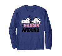 Peanuts Snoopy Hangaround Beagle Home Friend Fun Classic Manche Longue