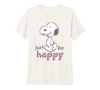 Peanuts Snoopy Happy Beagle pour Promener Un Chien T-Shirt Haut de Gamme