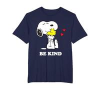 Peanuts Snoopy Hugging Woodstock Be Kind T-Shirt, Homme Grandes Tailles, Bleu Marine, 2X Tall