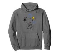 Peanuts - Snoopy Je Cours vers toi, Bleu Sweat à Capuche