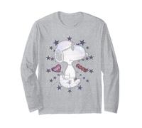 Peanuts Snoopy Joe Cool Starburst Glitch Love Valentine années 90 Manche Longue