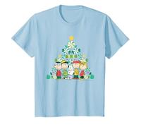 Peanuts Snoopy Kids Charlie Lucy Sally Linus Sapin de Noël T-Shirt