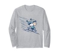 Peanuts Snoopy Linus Holiday Retro Sleigh Ride années 80 90 Manche Longue