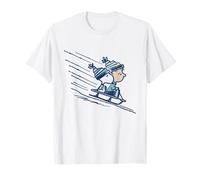 Peanuts Snoopy Linus Holiday Retro Sleigh Ride années 80 90 T-Shirt