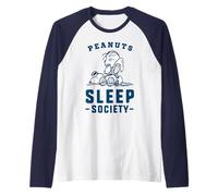 Peanuts Snoopy Linus Sleep Society Nap Time Classic Friends Manche Raglan