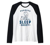 Peanuts Snoopy Linus Sleep Society Nap Time Friends Classic Manche Raglan