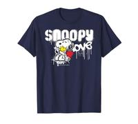 Peanuts Snoopy Love Woodstock Graffiti rétro années 90 Art Street T-Shirt
