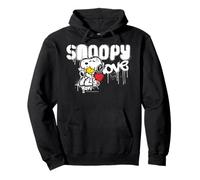 Peanuts Snoopy Love Woodstock Graffiti rétro années 90 Street Art Sweat à Capuche