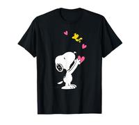 Peanuts - Snoopy Mon cœur est avec toi Pink T-Shirt
