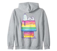 Peanuts Snoopy Niche rétro Arc-en-Ciel pour Chien Pop Art Pride Sweat à Capuche