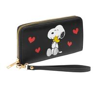 Peanuts Snoopy Portefeuille Femme avec Fermeture Éclair - Cadeaux pour Femmes