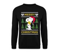 Peanuts Snoopy Pull Moche Noël Sweat Unisexe