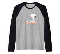 Peanuts Snoopy Secret Life Look Forward Protect Food Classic Manche Raglan