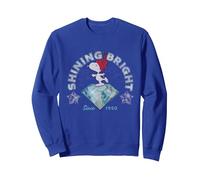 Peanuts Snoopy Shining Bright 1950 Classic 90 Vintage Sweatshirt, Unisexe pour Adultes, Bleu Royal, L