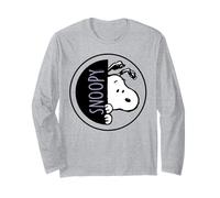 Peanuts Snoopy Sneaky Pose Big Face Fun Cartoon Classic Lol Manche Longue