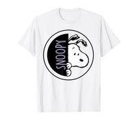 Peanuts Snoopy Sneaky Pose Big Face Fun Cartoon Classic Lol T-Shirt