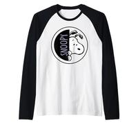 Peanuts Snoopy Sneaky Pose Big Face Fun Cartoon Lol Classic Manche Raglan