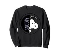 Peanuts Snoopy Sneaky Pose Big Face Fun Cartoon Lol Classic Sweatshirt