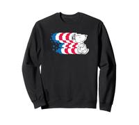 Peanuts - Snoopy - Snoopy Stipes and Stars Trailing Derrière Sweatshirt