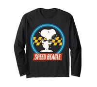 Peanuts Snoopy Speed Beagle Racing Équipe gagnante Fun Classic Manche Longue