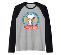 Peanuts Snoopy Speed Beagle Racing Équipe gagnante Fun Classic Manche Raglan