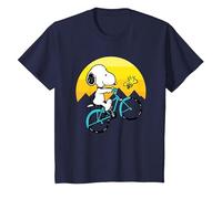 Peanuts Snoopy Sping Vélo T-Shirt, Enfant, Bleu Marine, 12 Ans