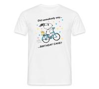 Peanuts Snoopy sur Vélo Design d'anniversaire T Shirt Homme