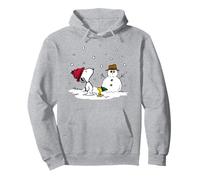 Peanuts - Snoopy Woodstock Bonhomme de neige Sweat à Capuche